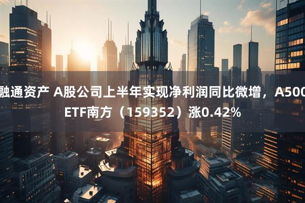 融通资产 A股公司上半年实现净利润同比微增，A500ETF南方（159352）涨0.42%